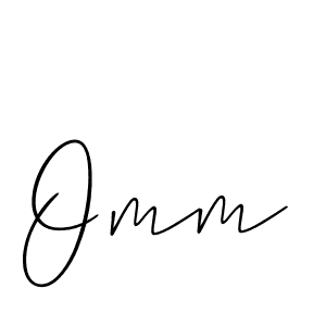 Also we have Omm name is the best signature style. Create professional handwritten signature collection using Allison_Script autograph style. Omm signature style 2 images and pictures png