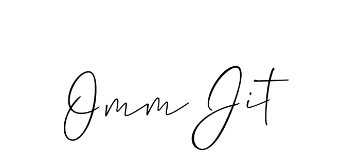 Similarly Allison_Script is the best handwritten signature design. Signature creator online .You can use it as an online autograph creator for name Omm Jit. Omm Jit signature style 2 images and pictures png