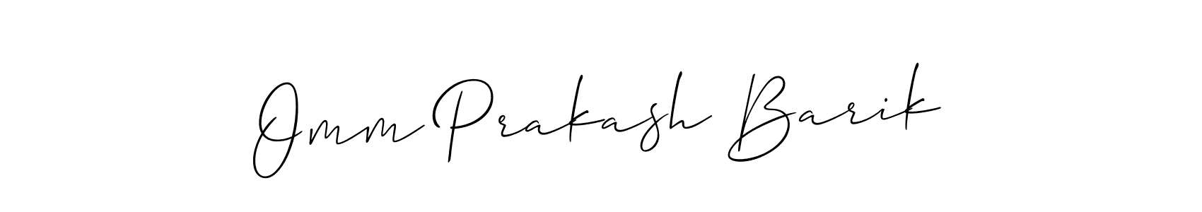 Also we have Omm Prakash Barik name is the best signature style. Create professional handwritten signature collection using Allison_Script autograph style. Omm Prakash Barik signature style 2 images and pictures png