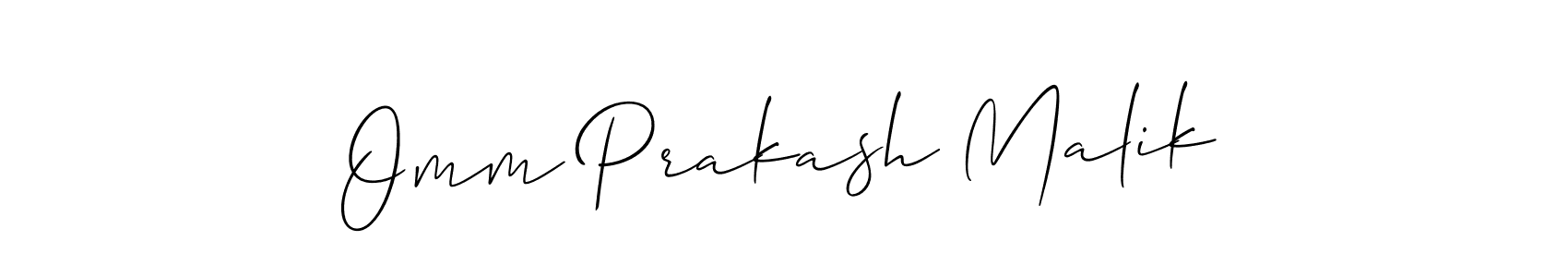This is the best signature style for the Omm Prakash Malik name. Also you like these signature font (Allison_Script). Mix name signature. Omm Prakash Malik signature style 2 images and pictures png