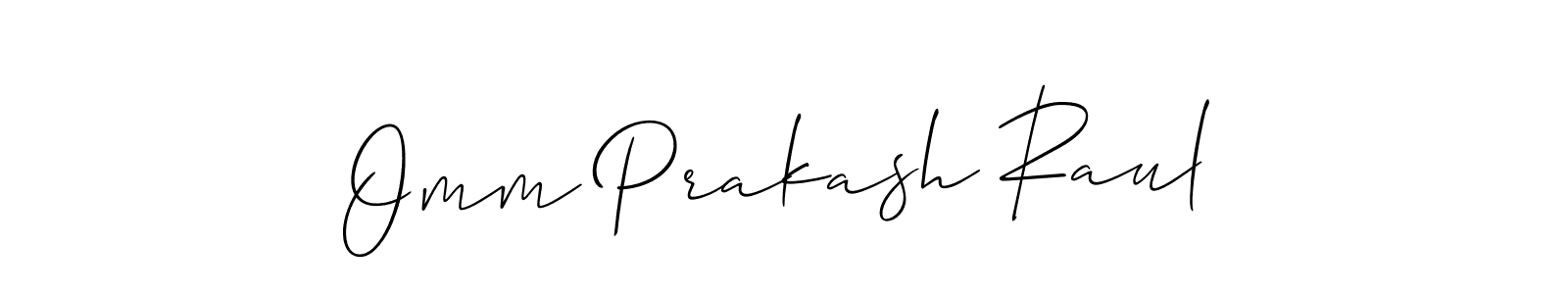 This is the best signature style for the Omm Prakash Raul name. Also you like these signature font (Allison_Script). Mix name signature. Omm Prakash Raul signature style 2 images and pictures png