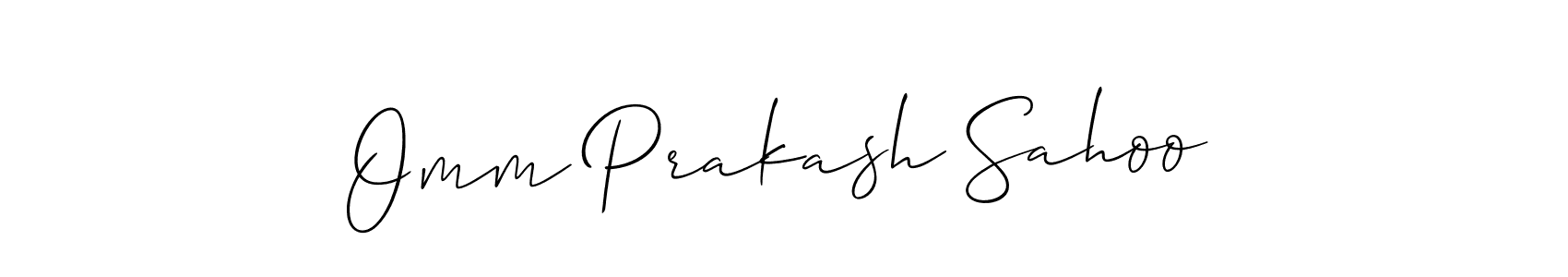Make a short Omm Prakash Sahoo signature style. Manage your documents anywhere anytime using Allison_Script. Create and add eSignatures, submit forms, share and send files easily. Omm Prakash Sahoo signature style 2 images and pictures png