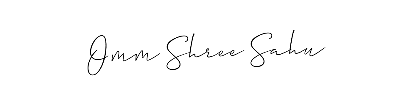 You should practise on your own different ways (Allison_Script) to write your name (Omm Shree Sahu) in signature. don't let someone else do it for you. Omm Shree Sahu signature style 2 images and pictures png