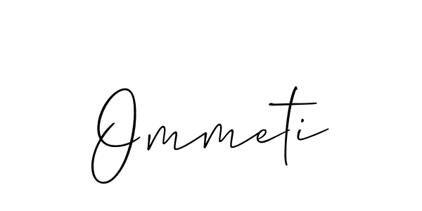 The best way (Allison_Script) to make a short signature is to pick only two or three words in your name. The name Ommeti include a total of six letters. For converting this name. Ommeti signature style 2 images and pictures png