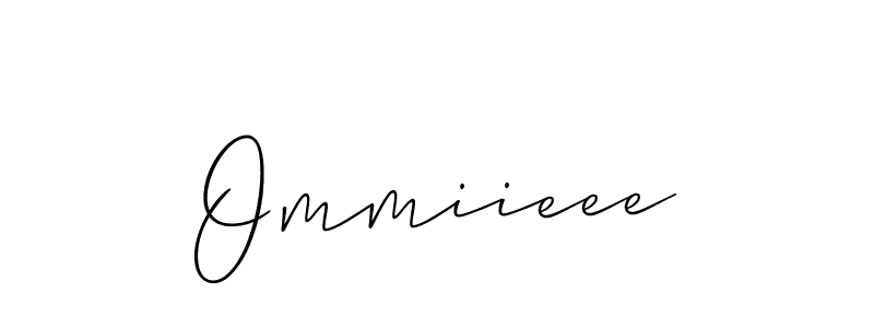 Create a beautiful signature design for name Ommiieee. With this signature (Allison_Script) fonts, you can make a handwritten signature for free. Ommiieee signature style 2 images and pictures png
