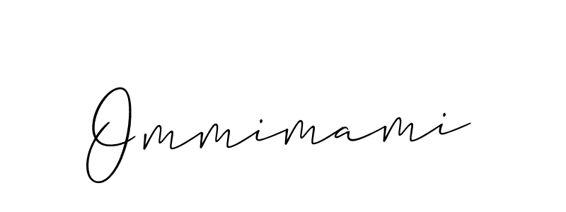 How to make Ommimami name signature. Use Allison_Script style for creating short signs online. This is the latest handwritten sign. Ommimami signature style 2 images and pictures png