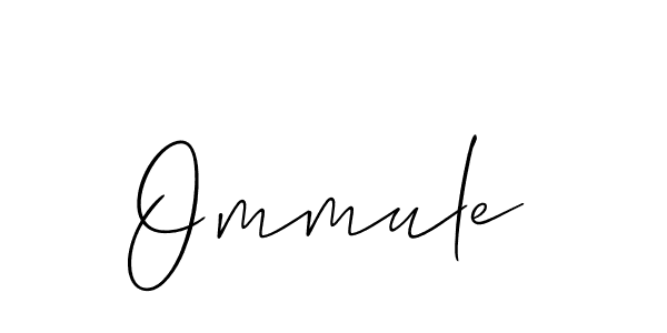 Ommule stylish signature style. Best Handwritten Sign (Allison_Script) for my name. Handwritten Signature Collection Ideas for my name Ommule. Ommule signature style 2 images and pictures png