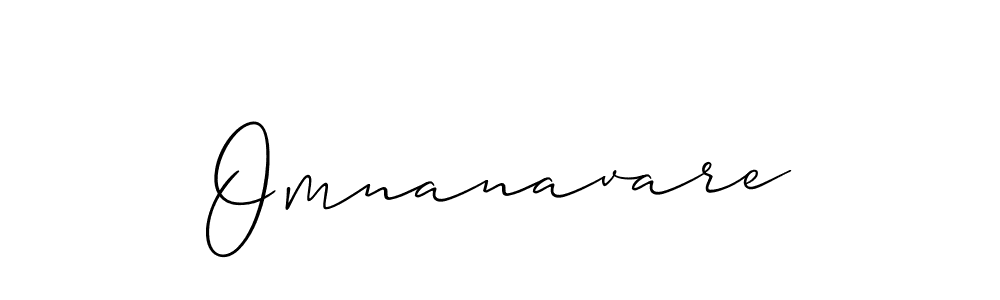 How to make Omnanavare name signature. Use Allison_Script style for creating short signs online. This is the latest handwritten sign. Omnanavare signature style 2 images and pictures png