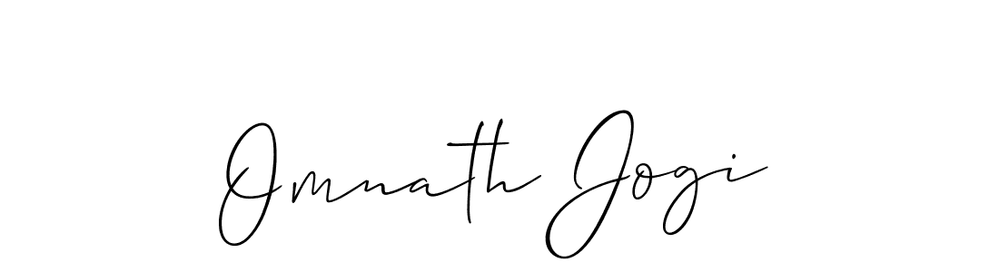 How to make Omnath Jogi name signature. Use Allison_Script style for creating short signs online. This is the latest handwritten sign. Omnath Jogi signature style 2 images and pictures png