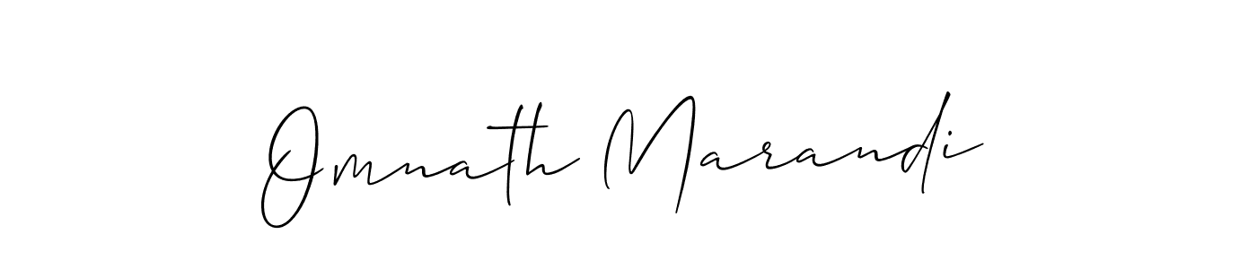 How to Draw Omnath Marandi signature style? Allison_Script is a latest design signature styles for name Omnath Marandi. Omnath Marandi signature style 2 images and pictures png