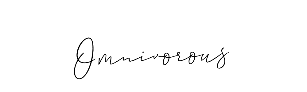 Best and Professional Signature Style for Omnivorous. Allison_Script Best Signature Style Collection. Omnivorous signature style 2 images and pictures png
