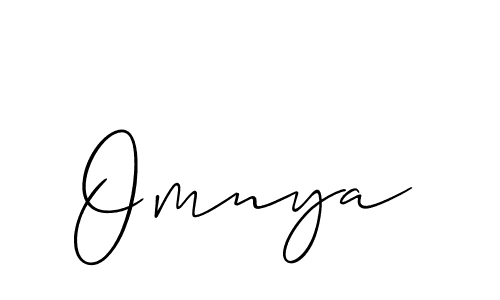 Make a beautiful signature design for name Omnya. Use this online signature maker to create a handwritten signature for free. Omnya signature style 2 images and pictures png