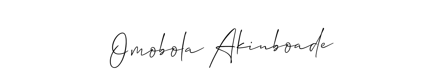 Once you've used our free online signature maker to create your best signature Allison_Script style, it's time to enjoy all of the benefits that Omobola Akinboade name signing documents. Omobola Akinboade signature style 2 images and pictures png