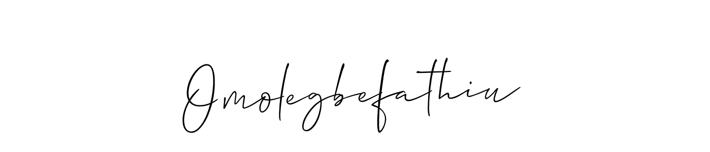 It looks lik you need a new signature style for name Omolegbefathiu. Design unique handwritten (Allison_Script) signature with our free signature maker in just a few clicks. Omolegbefathiu signature style 2 images and pictures png