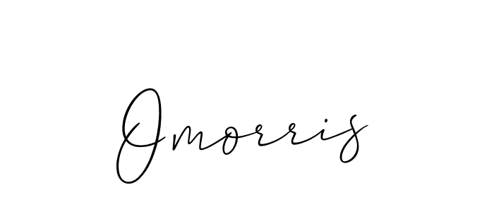 Make a beautiful signature design for name Omorris. With this signature (Allison_Script) style, you can create a handwritten signature for free. Omorris signature style 2 images and pictures png