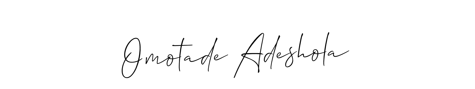 Once you've used our free online signature maker to create your best signature Allison_Script style, it's time to enjoy all of the benefits that Omotade Adeshola name signing documents. Omotade Adeshola signature style 2 images and pictures png