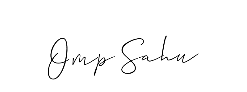 if you are searching for the best signature style for your name Omp Sahu. so please give up your signature search. here we have designed multiple signature styles  using Allison_Script. Omp Sahu signature style 2 images and pictures png