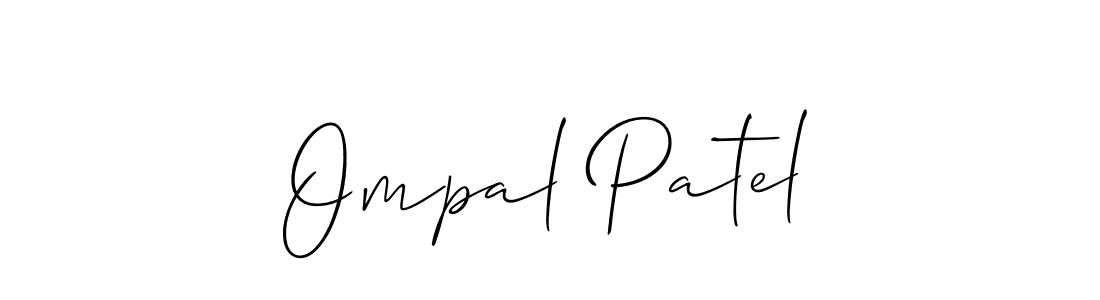 How to make Ompal Patel signature? Allison_Script is a professional autograph style. Create handwritten signature for Ompal Patel name. Ompal Patel signature style 2 images and pictures png