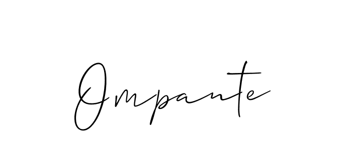 if you are searching for the best signature style for your name Ompante. so please give up your signature search. here we have designed multiple signature styles  using Allison_Script. Ompante signature style 2 images and pictures png