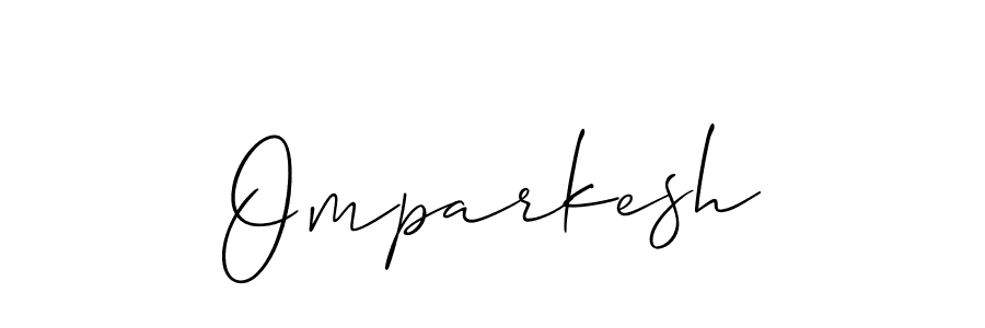 How to make Omparkesh signature? Allison_Script is a professional autograph style. Create handwritten signature for Omparkesh name. Omparkesh signature style 2 images and pictures png