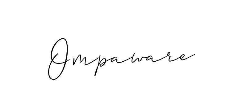 You should practise on your own different ways (Allison_Script) to write your name (Ompaware) in signature. don't let someone else do it for you. Ompaware signature style 2 images and pictures png