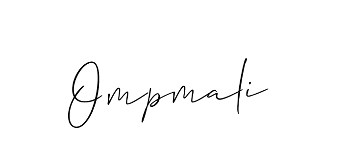 How to Draw Ompmali signature style? Allison_Script is a latest design signature styles for name Ompmali. Ompmali signature style 2 images and pictures png