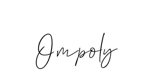 Create a beautiful signature design for name Ompoly. With this signature (Allison_Script) fonts, you can make a handwritten signature for free. Ompoly signature style 2 images and pictures png