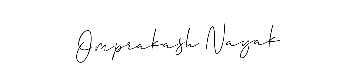 Design your own signature with our free online signature maker. With this signature software, you can create a handwritten (Allison_Script) signature for name Omprakash Nayak. Omprakash Nayak signature style 2 images and pictures png