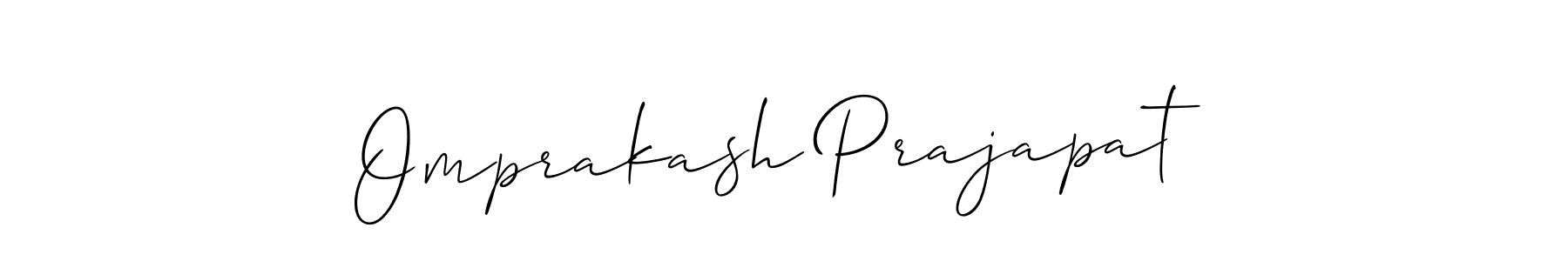 if you are searching for the best signature style for your name Omprakash Prajapat. so please give up your signature search. here we have designed multiple signature styles  using Allison_Script. Omprakash Prajapat signature style 2 images and pictures png