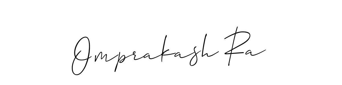 It looks lik you need a new signature style for name Omprakash Ra. Design unique handwritten (Allison_Script) signature with our free signature maker in just a few clicks. Omprakash Ra signature style 2 images and pictures png