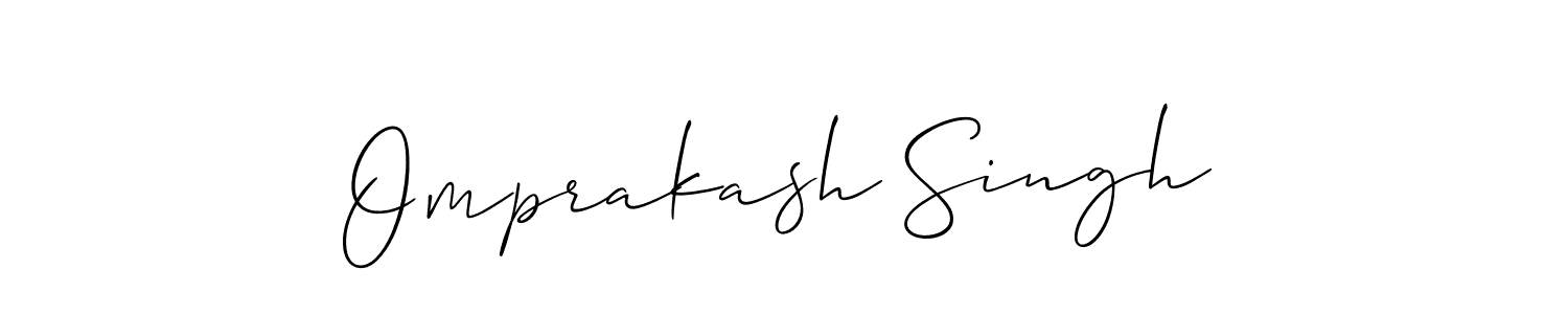 How to make Omprakash Singh name signature. Use Allison_Script style for creating short signs online. This is the latest handwritten sign. Omprakash Singh signature style 2 images and pictures png