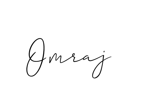 The best way (Allison_Script) to make a short signature is to pick only two or three words in your name. The name Omraj include a total of six letters. For converting this name. Omraj signature style 2 images and pictures png