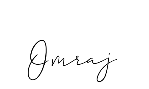 How to make Omraj signature? Allison_Script is a professional autograph style. Create handwritten signature for Omraj name. Omraj signature style 2 images and pictures png