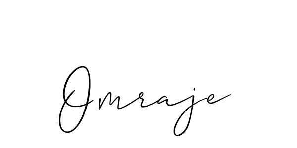 Make a beautiful signature design for name Omraje. With this signature (Allison_Script) style, you can create a handwritten signature for free. Omraje signature style 2 images and pictures png