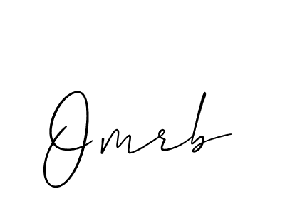 Omrb stylish signature style. Best Handwritten Sign (Allison_Script) for my name. Handwritten Signature Collection Ideas for my name Omrb. Omrb signature style 2 images and pictures png
