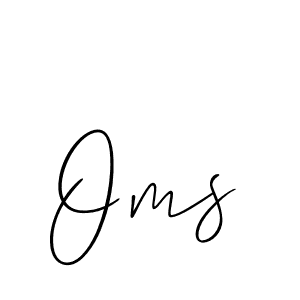 How to make Oms signature? Allison_Script is a professional autograph style. Create handwritten signature for Oms name. Oms signature style 2 images and pictures png