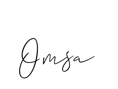 How to Draw Omsa signature style? Allison_Script is a latest design signature styles for name Omsa. Omsa signature style 2 images and pictures png