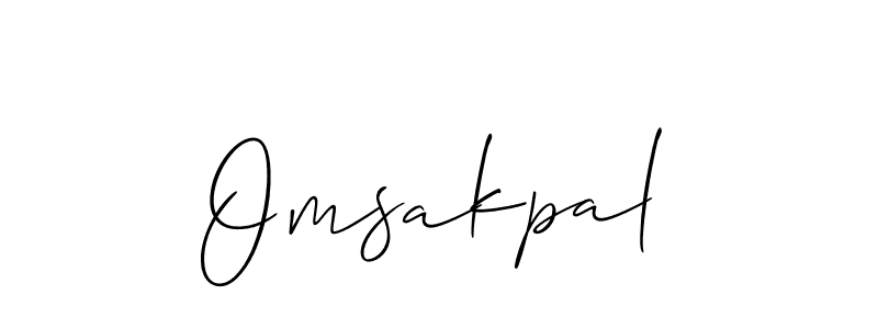 How to Draw Omsakpal signature style? Allison_Script is a latest design signature styles for name Omsakpal. Omsakpal signature style 2 images and pictures png