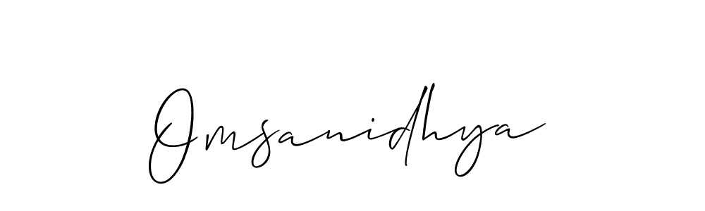 Make a beautiful signature design for name Omsanidhya. Use this online signature maker to create a handwritten signature for free. Omsanidhya signature style 2 images and pictures png