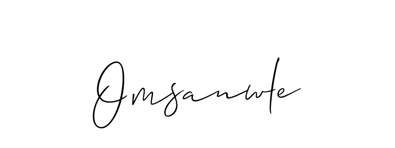 How to make Omsanwle signature? Allison_Script is a professional autograph style. Create handwritten signature for Omsanwle name. Omsanwle signature style 2 images and pictures png