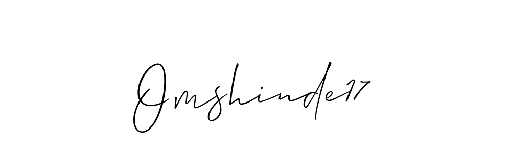 The best way (Allison_Script) to make a short signature is to pick only two or three words in your name. The name Omshinde17 include a total of six letters. For converting this name. Omshinde17 signature style 2 images and pictures png