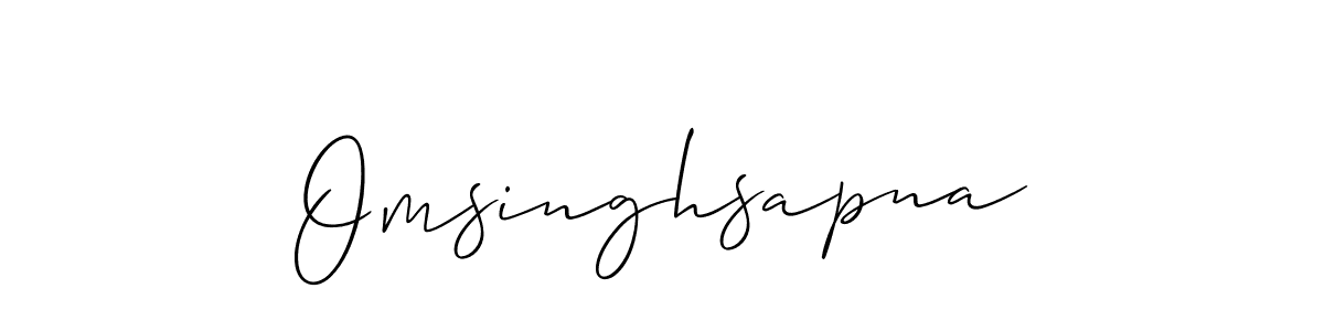 Once you've used our free online signature maker to create your best signature Allison_Script style, it's time to enjoy all of the benefits that Omsinghsapna name signing documents. Omsinghsapna signature style 2 images and pictures png