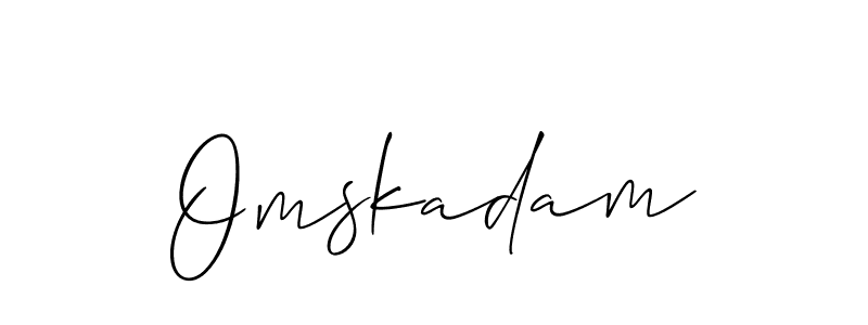 Make a beautiful signature design for name Omskadam. Use this online signature maker to create a handwritten signature for free. Omskadam signature style 2 images and pictures png