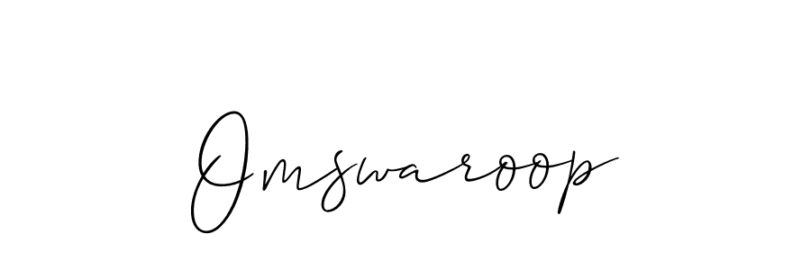 Make a beautiful signature design for name Omswaroop. Use this online signature maker to create a handwritten signature for free. Omswaroop signature style 2 images and pictures png