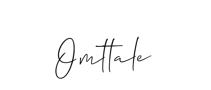 Design your own signature with our free online signature maker. With this signature software, you can create a handwritten (Allison_Script) signature for name Omttale. Omttale signature style 2 images and pictures png