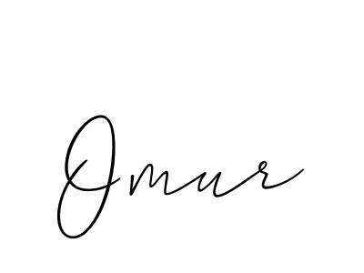 Create a beautiful signature design for name Omur. With this signature (Allison_Script) fonts, you can make a handwritten signature for free. Omur signature style 2 images and pictures png