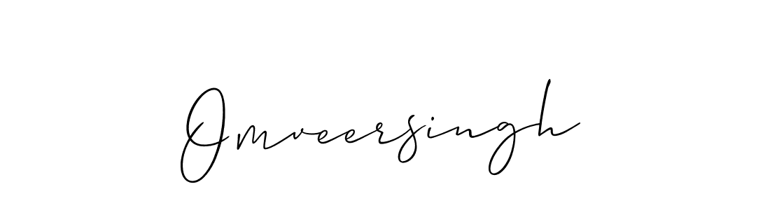 How to make Omveersingh name signature. Use Allison_Script style for creating short signs online. This is the latest handwritten sign. Omveersingh signature style 2 images and pictures png