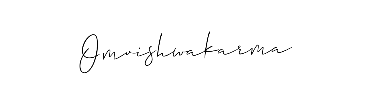 How to Draw Omvishwakarma signature style? Allison_Script is a latest design signature styles for name Omvishwakarma. Omvishwakarma signature style 2 images and pictures png