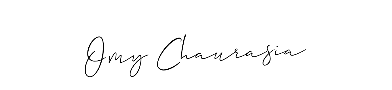 Also You can easily find your signature by using the search form. We will create Omy Chaurasia name handwritten signature images for you free of cost using Allison_Script sign style. Omy Chaurasia signature style 2 images and pictures png