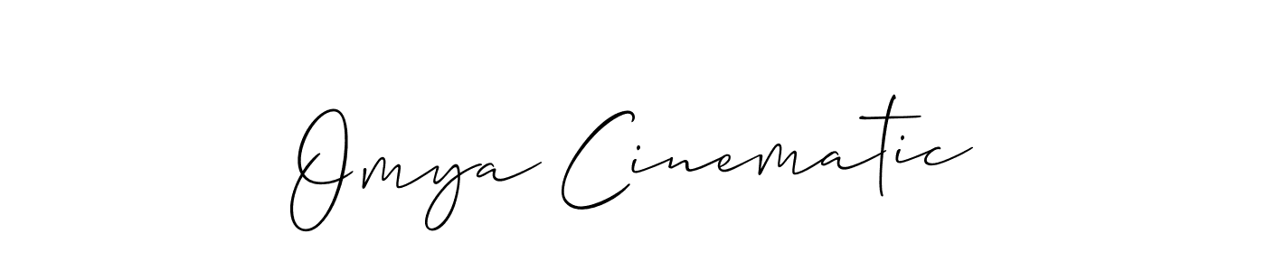 Best and Professional Signature Style for Omya Cinematic. Allison_Script Best Signature Style Collection. Omya Cinematic signature style 2 images and pictures png